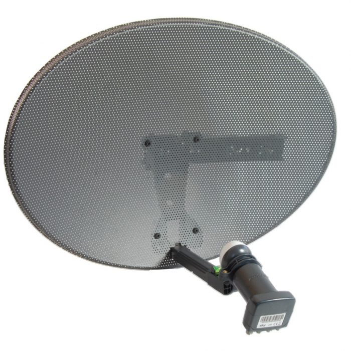 Sky MK4 Satellite Dish with Quad LNB for Sky Plus HD & Freesat HD-0