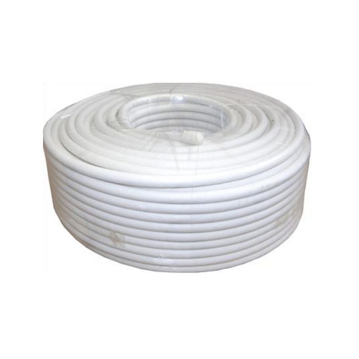 SAC 50m White RG6 Coaxial Satellite Cable -0